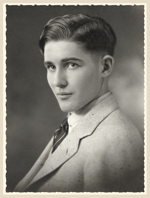 Charles Edward Healy, son of James Henry Healy and Lucy Gertrude Miller, high school graduation photo