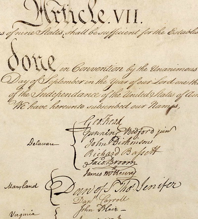 Daniel Carroll II signature