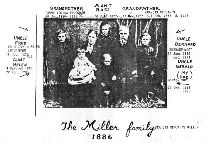 Francis Benjamin Miller family, 1886