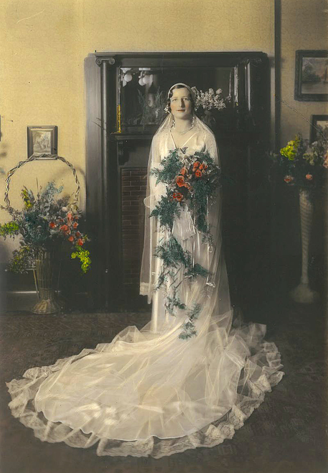 Marybell Weekes, bride of Charles Scovell Miller.
