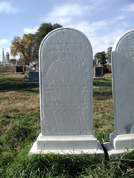 Gravestone of Dr. Richmond Johnson, Congressional Cemetery, Washington D.C.